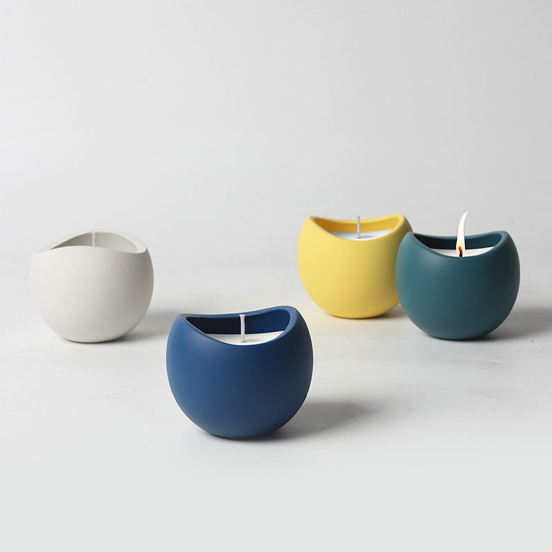 Ceramic Minimalist Creative Ornament Candle Cups