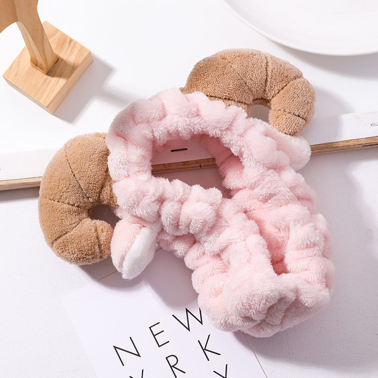 Cute Soft Plush Horns Hair Band Headband