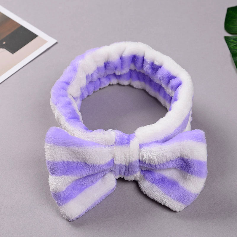 Striped Bow Headband
