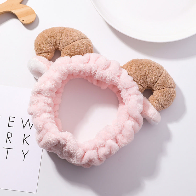 Cute Soft Plush Horns Hair Band Headband