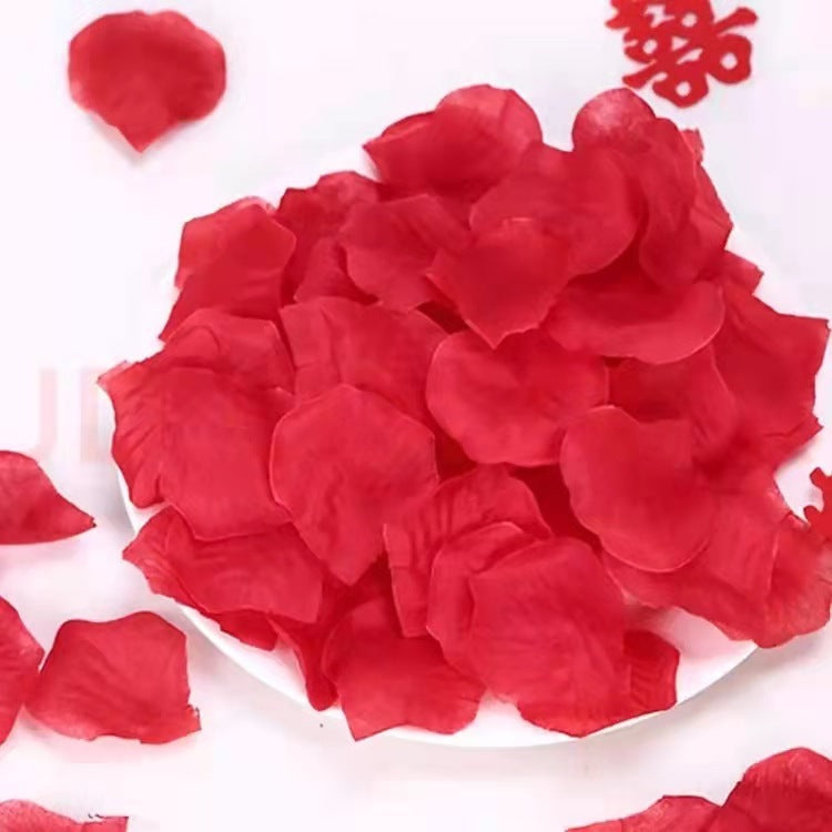 Rose Petals Hand-Sprinkling Romantic Atmosphere