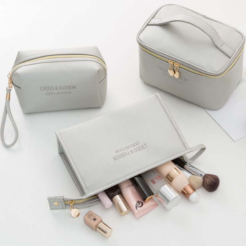 LVGUO & Fashion Collection Leather Waterproof Cosmetic Bag