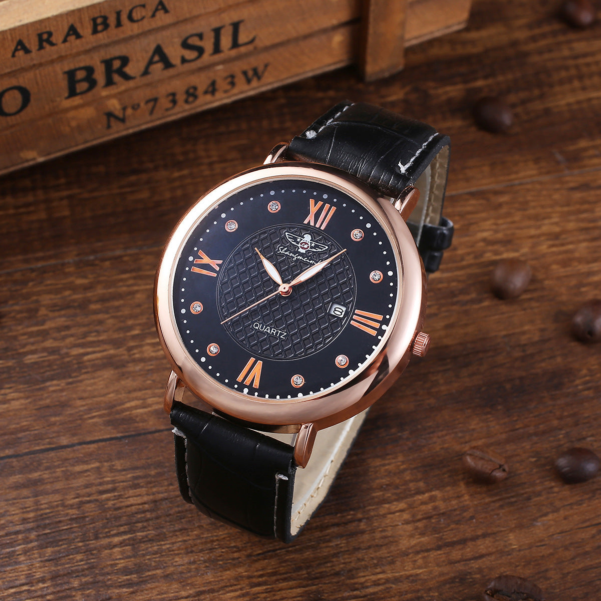 New Quartz Wristwatch Bracelet Gift Set For Men