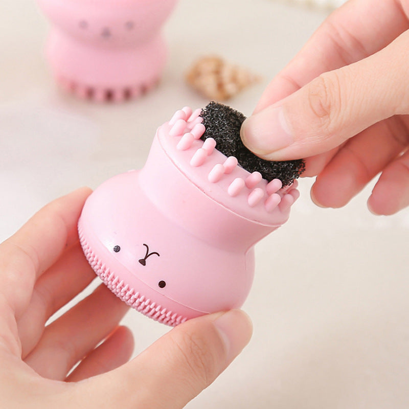 Cute Silicone Cleansing And Exfoliating Tool Brush