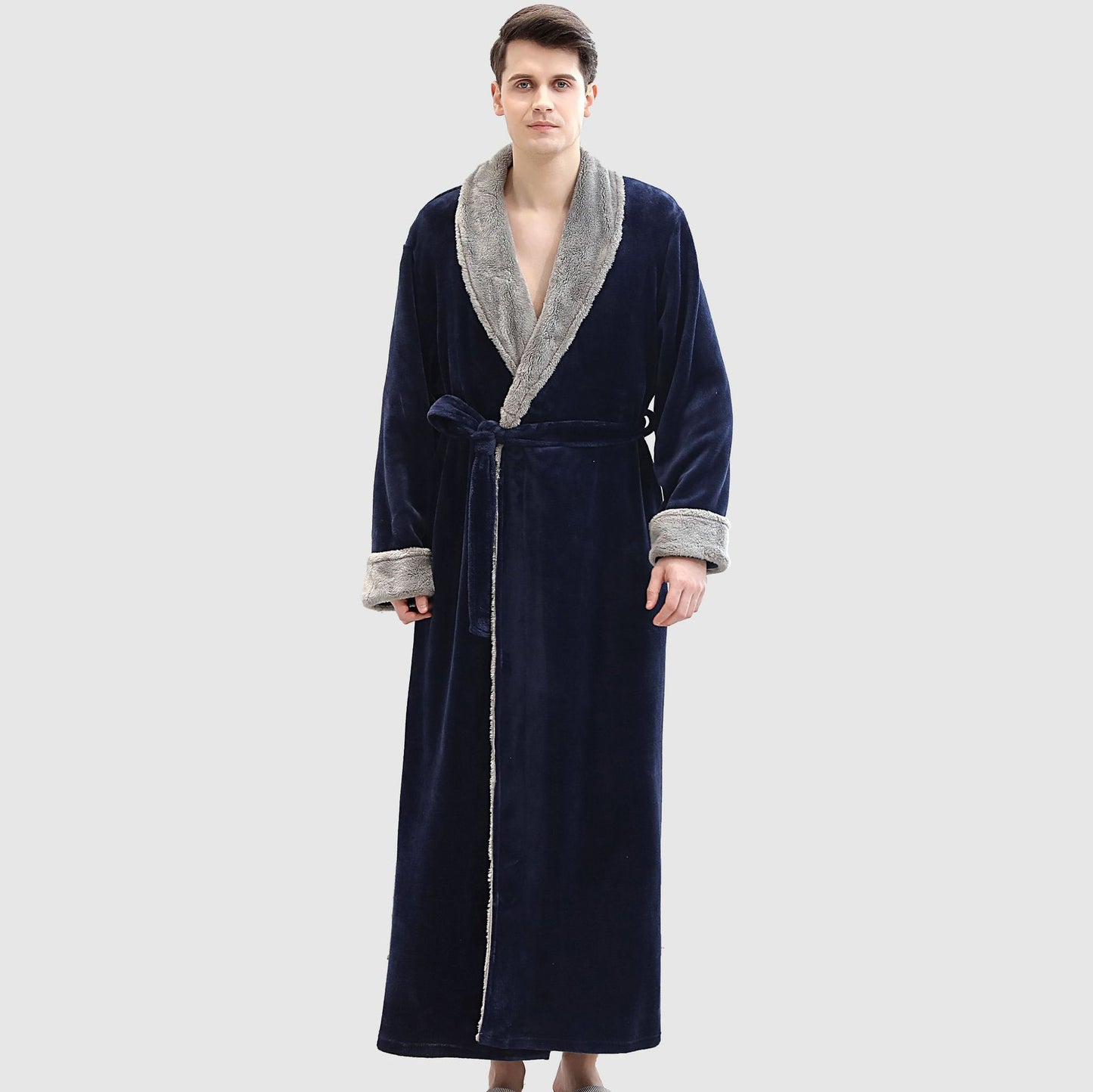 Men and Women Coral Fleece Full Length Robe