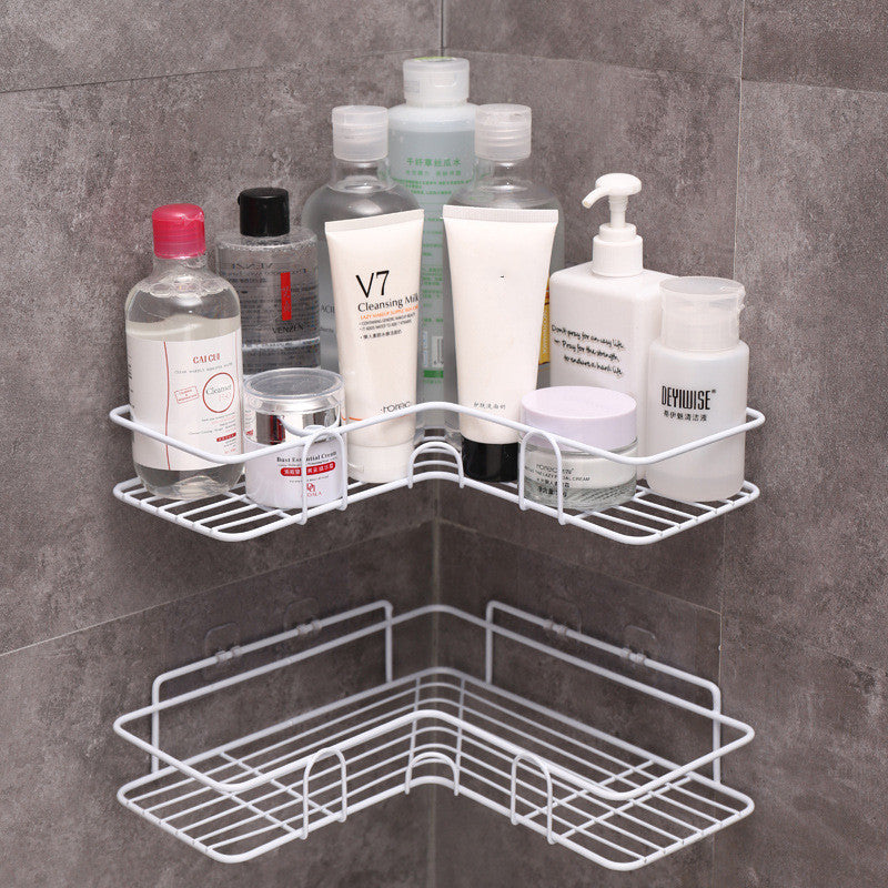 Iron Nail-free Corner Bathroom Shelf