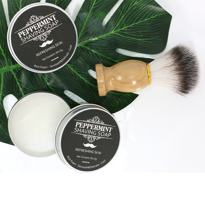 Gentle Handmade Men's Shaving Soap Shaving Cream Mint Scented