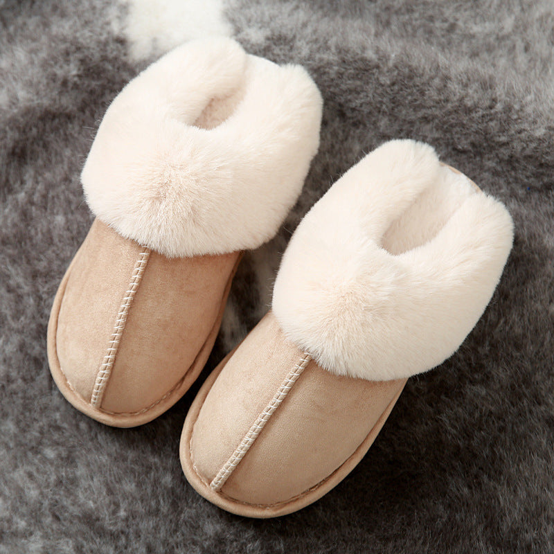 Classy Suede Cotton Ankle Slippers