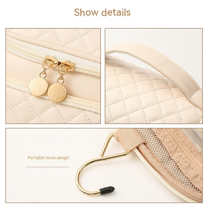 Minimalistic Classy Large Portable Cosmetic Bag