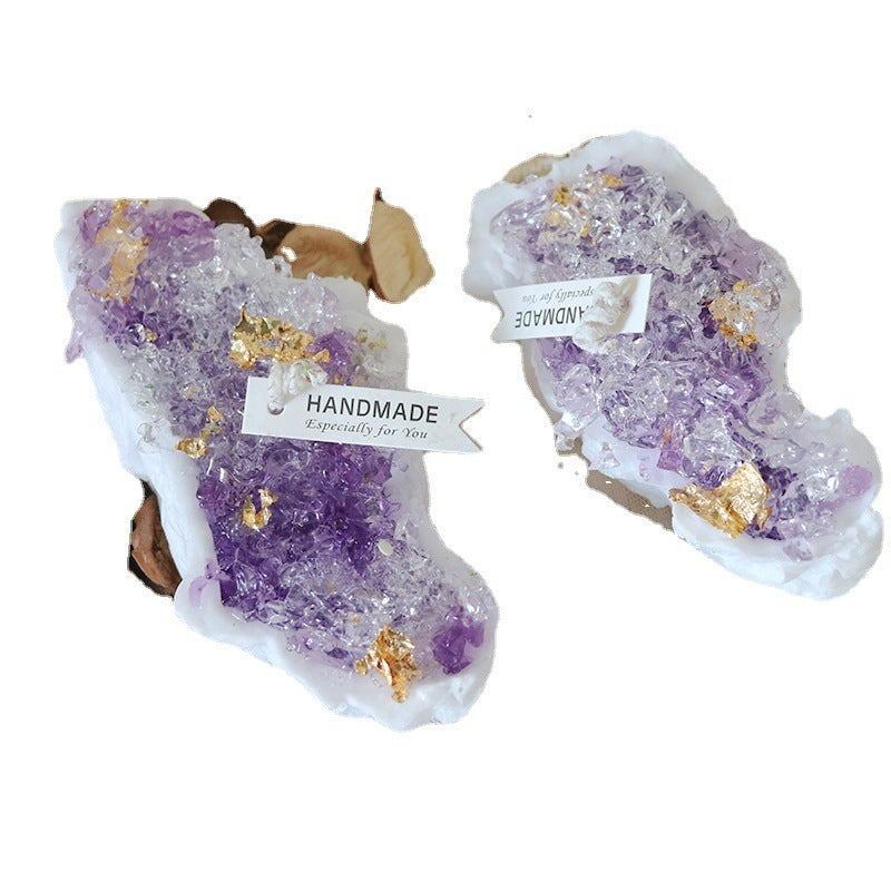 Handmade Natural Crystal Cave Fragrant Candle