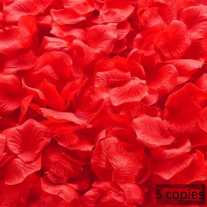 Rose Petals Hand-Sprinkling Romantic Atmosphere