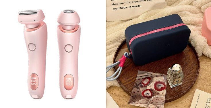 2 In 1 Rechargeable Women Body Hair Removal Razor Epilator
