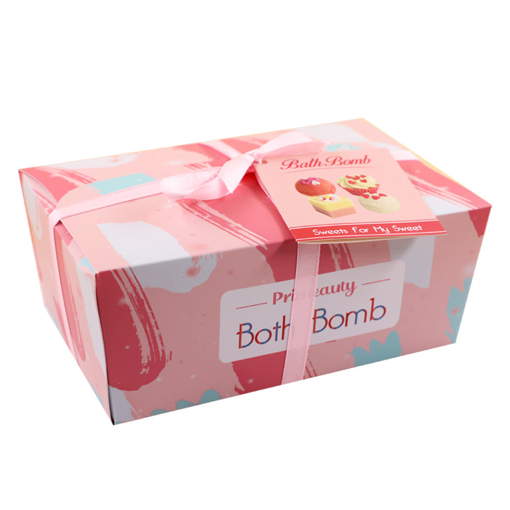 Exfoliating Cake Bubble Bath Bombs
