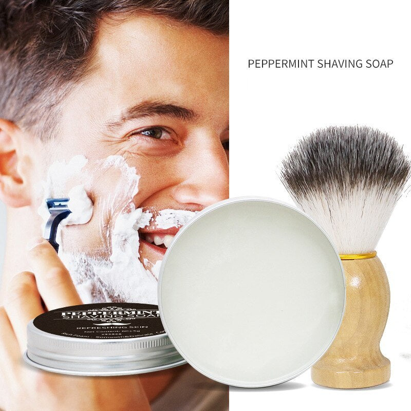 Gentle Handmade Men's Shaving Soap Shaving Cream Mint Scented
