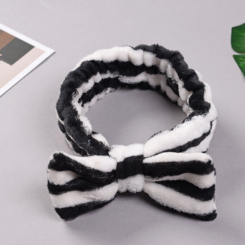 Striped Bow Headband