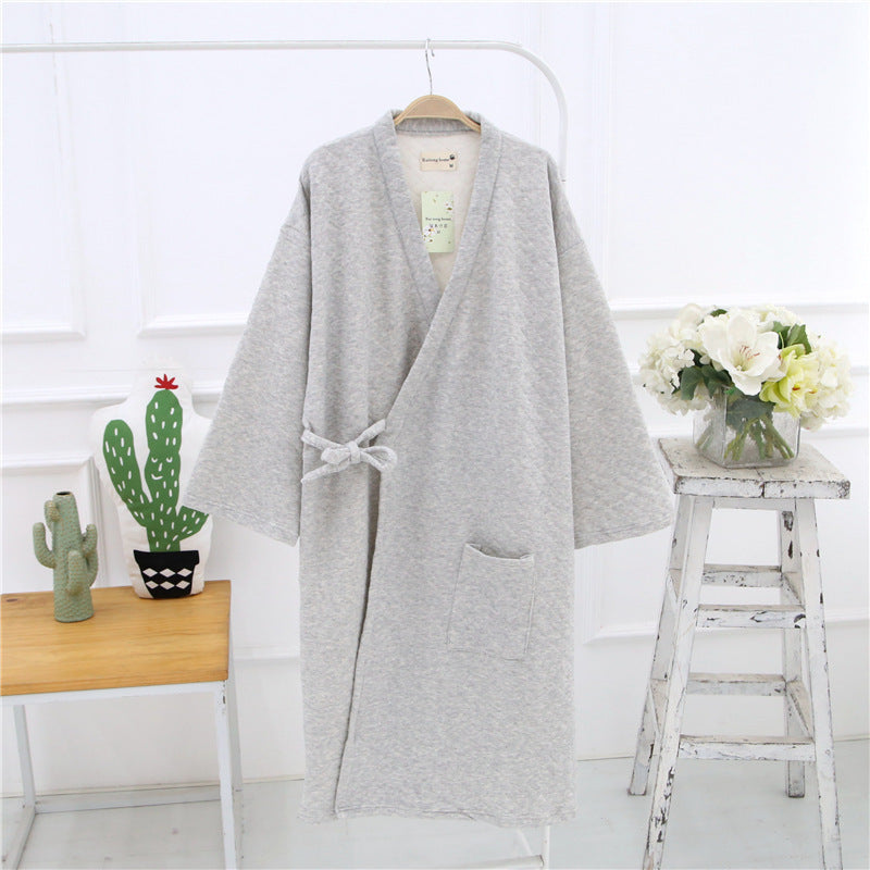 Quality Cotton Loose Bathrobe
