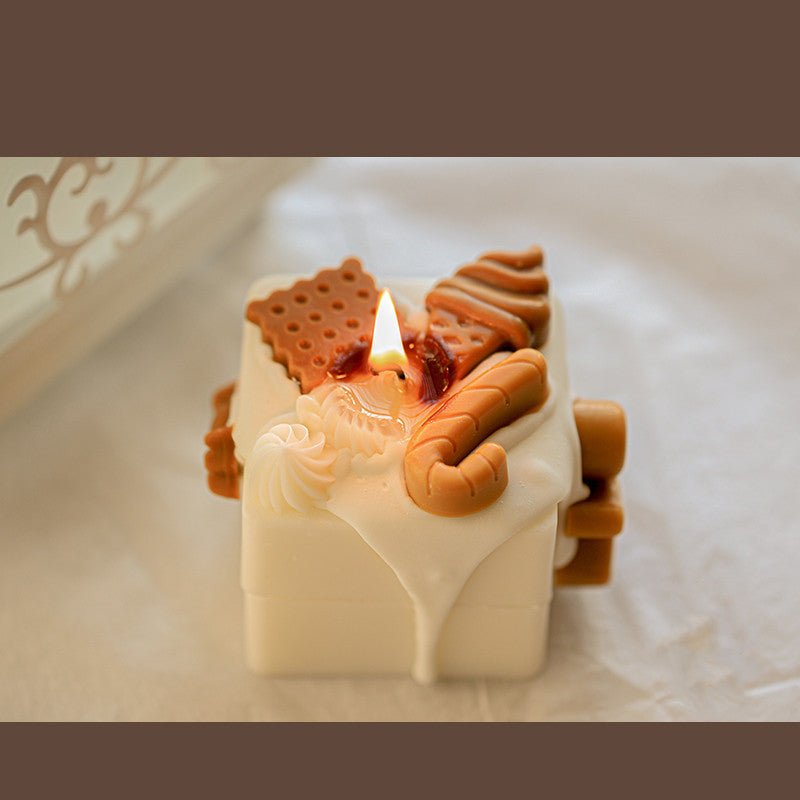 Homemade Gingerbread Christmas Scented Candles