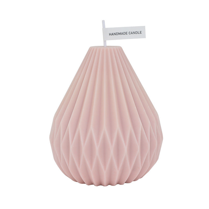 Handmade Nordic Style Lined Pear Shaped Scented Candles
