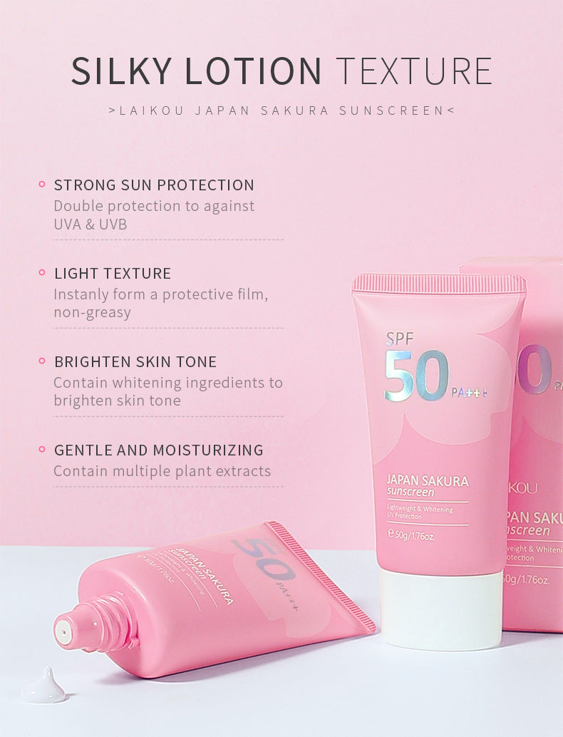 Japan Sakura Moisturizing Sunscreen SPF 50