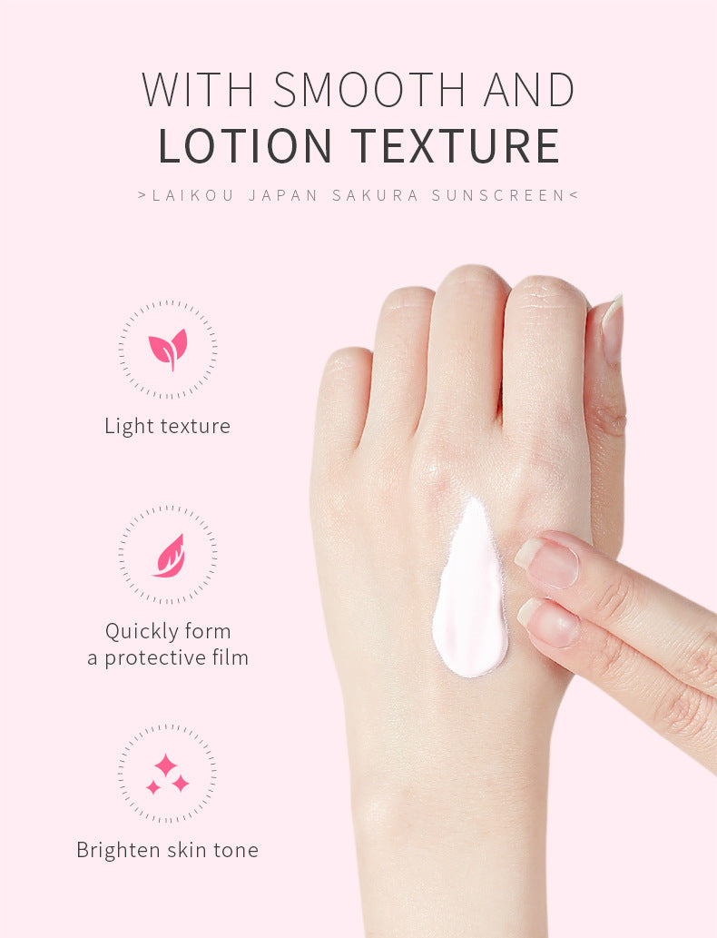 Japan Sakura Moisturizing Sunscreen SPF 50