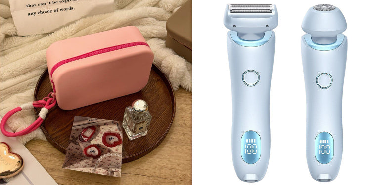 2 In 1 Rechargeable Women Body Hair Removal Razor Epilator