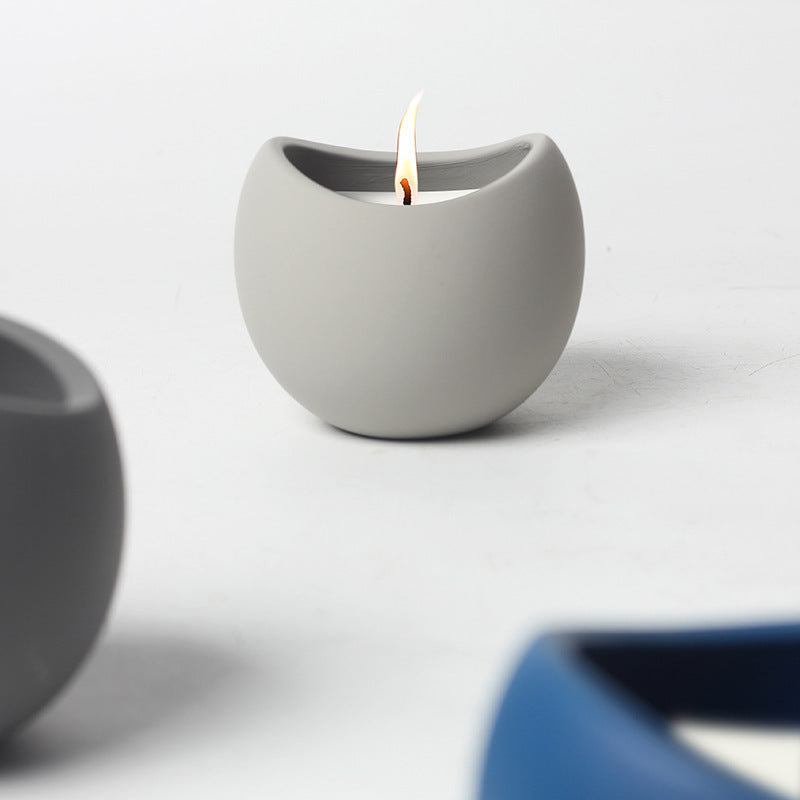 Ceramic Minimalist Creative Ornament Candle Cups
