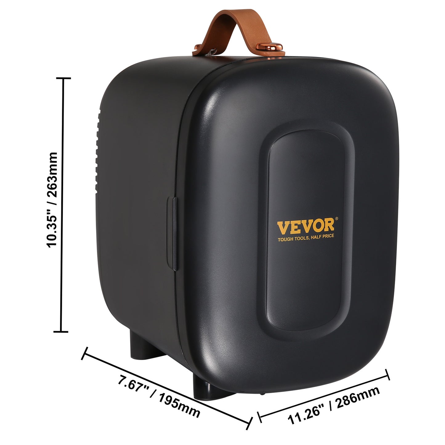 Vevor Skincare & Cosmetic 4L Mini Fridge Portable Black