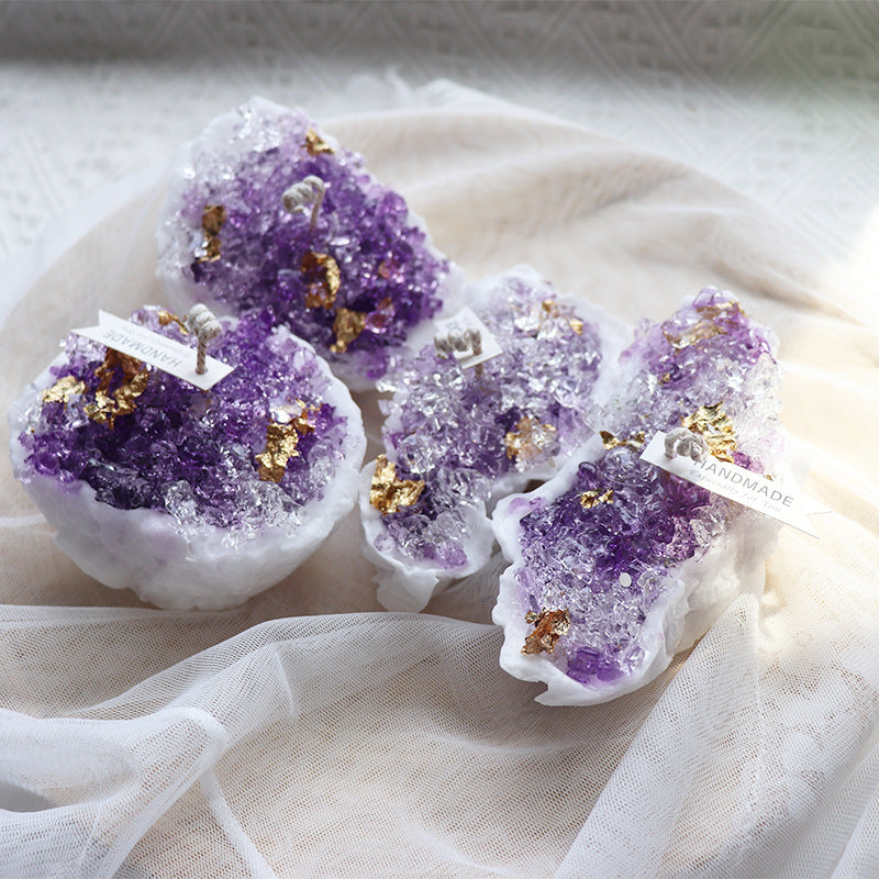 Handmade Natural Crystal Cave Fragrant Candle