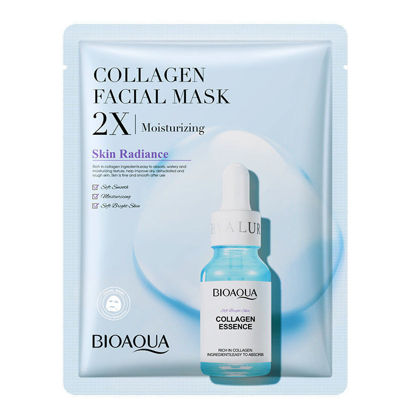 Collagen, Centella Asiatica, Hyaluronic Acid, and Vitamin C Sheet Mask