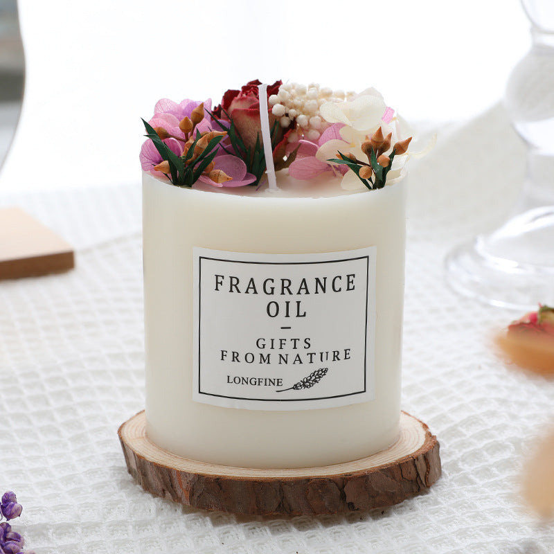 Luxury Dried Flowers Romantic Scented Candles