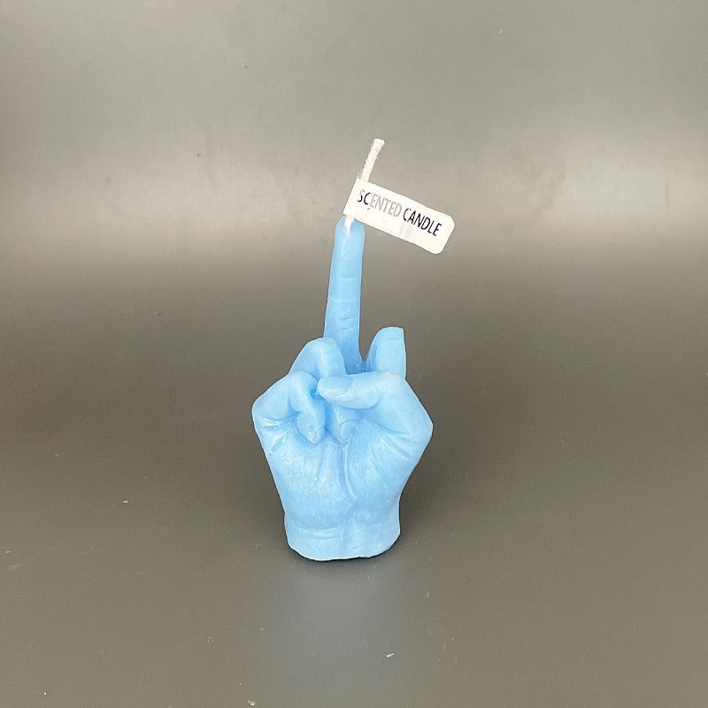 Handmade Funny Middle Finger Shaped Fragrant Candles