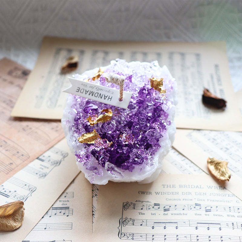 Handmade Natural Crystal Cave Fragrant Candle