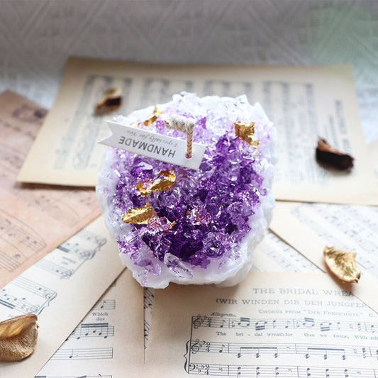 Handmade Natural Crystal Cave Fragrant Candle