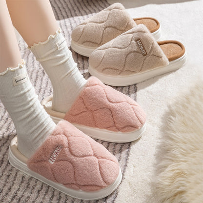 HOME Plush Indoor Slippers