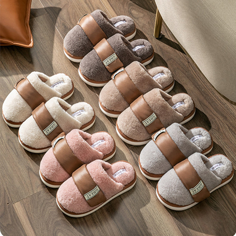 Hook Furry Cotton Indoor Home Slippers