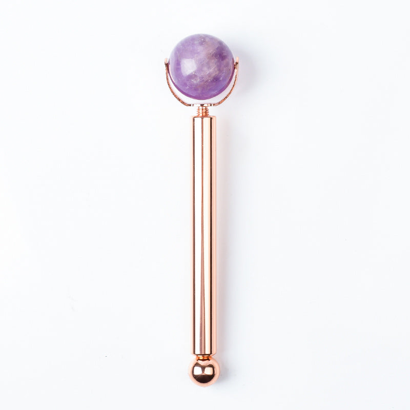 Three Head Natural Jade Ball Roller