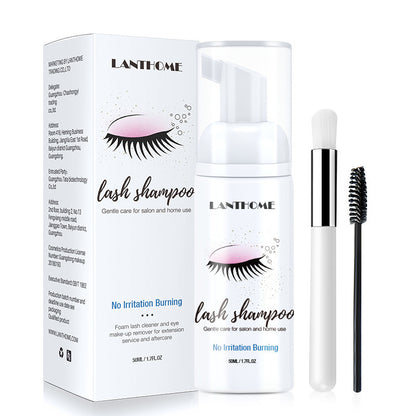 Eyelash shampoo gentle cleansing makeup remover