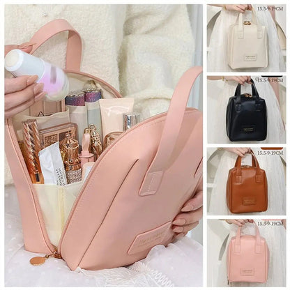 Leather Waterproof Pouch Cosmetic Bag Bag