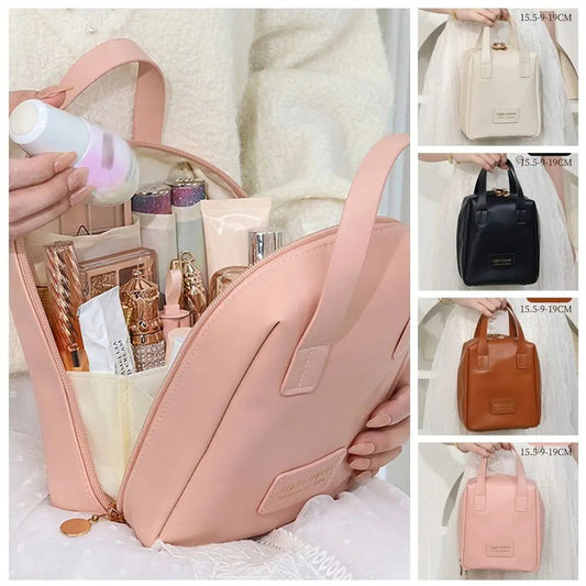 Leather Waterproof Pouch Cosmetic Bag Bag