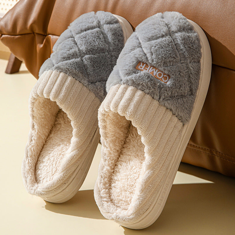 COMFR Plush Warm Non-slip Indoor Slipper