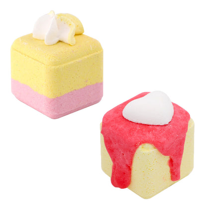 Exfoliating Cake Bubble Bath Bombs