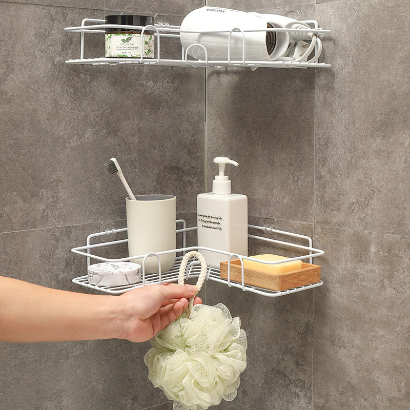 Iron Nail-free Corner Bathroom Shelf