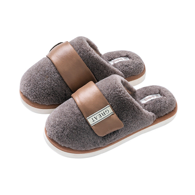 Hook Furry Cotton Indoor Home Slippers