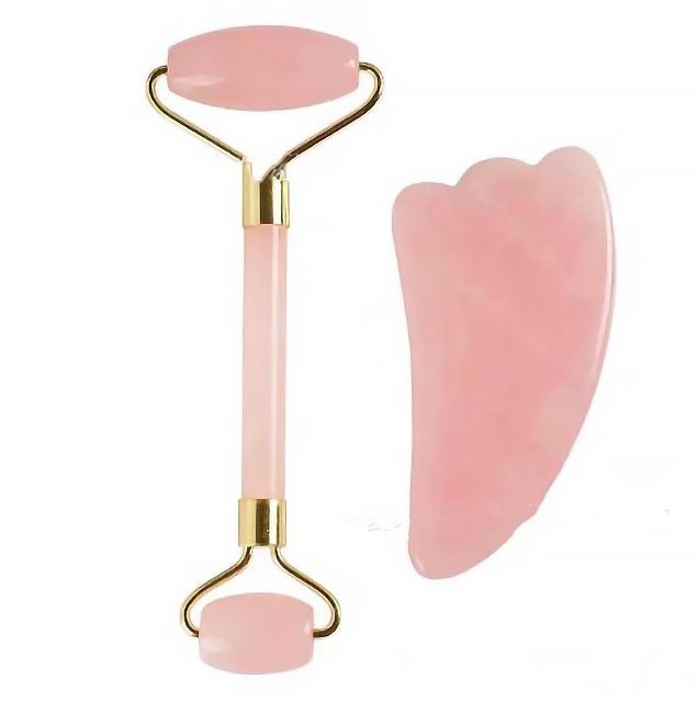Pink crystal Jade Roll Massager