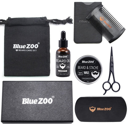 Black Bluezoo Beard 7 Piece Set