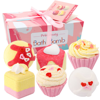 Exfoliating Cake Bubble Bath Bombs
