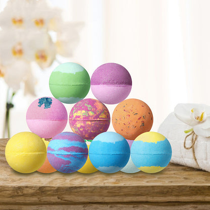 Natural Rainbow Fragrance Salt Bath Bombs