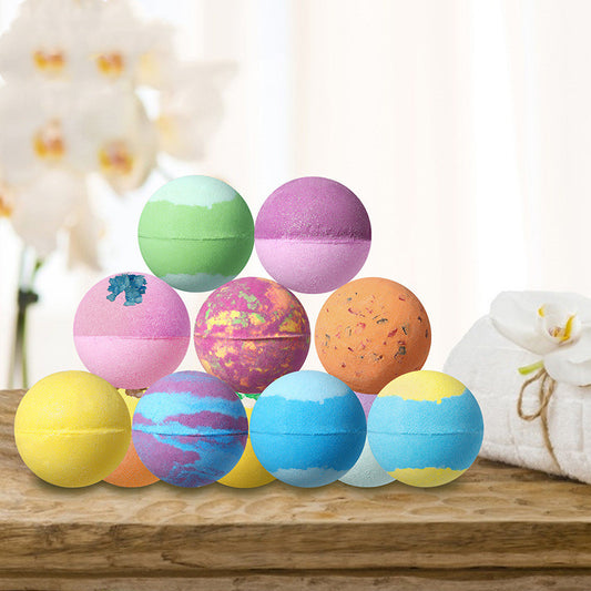 Natural Rainbow Fragrance Salt Bath Bombs