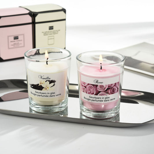 Natural Handmade Glass Romantic Fragrance Candles