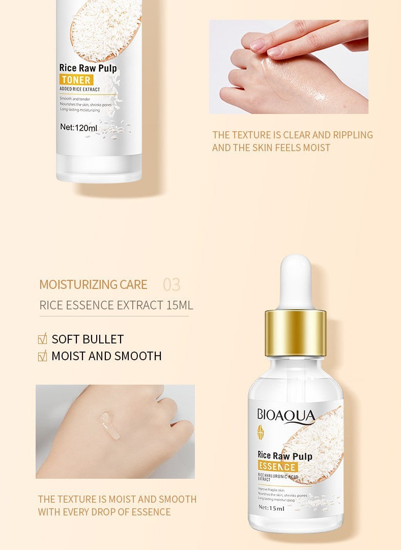 Rice Rejuvenating Moisturizing Six-piece Set Hydrating Skin Care Products